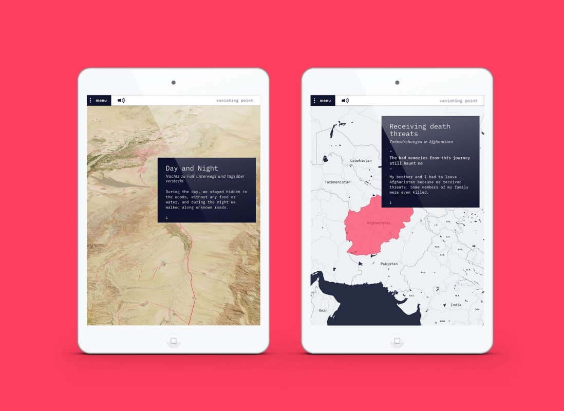 Screendesign iPad Ansichten